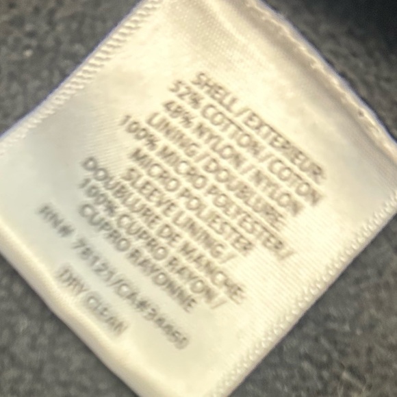 Eileen Fisher XS fleece lined GUC Utility Jacket Asymmetrical Zipper High Collar - Picture 7 of 14